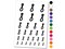 Number 8 Eight Felt Marker Font Temporary Tattoo Water Resistant Fake Body Art Set Collection